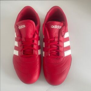 Adidas Woman’s Bold Red and White Sneakers